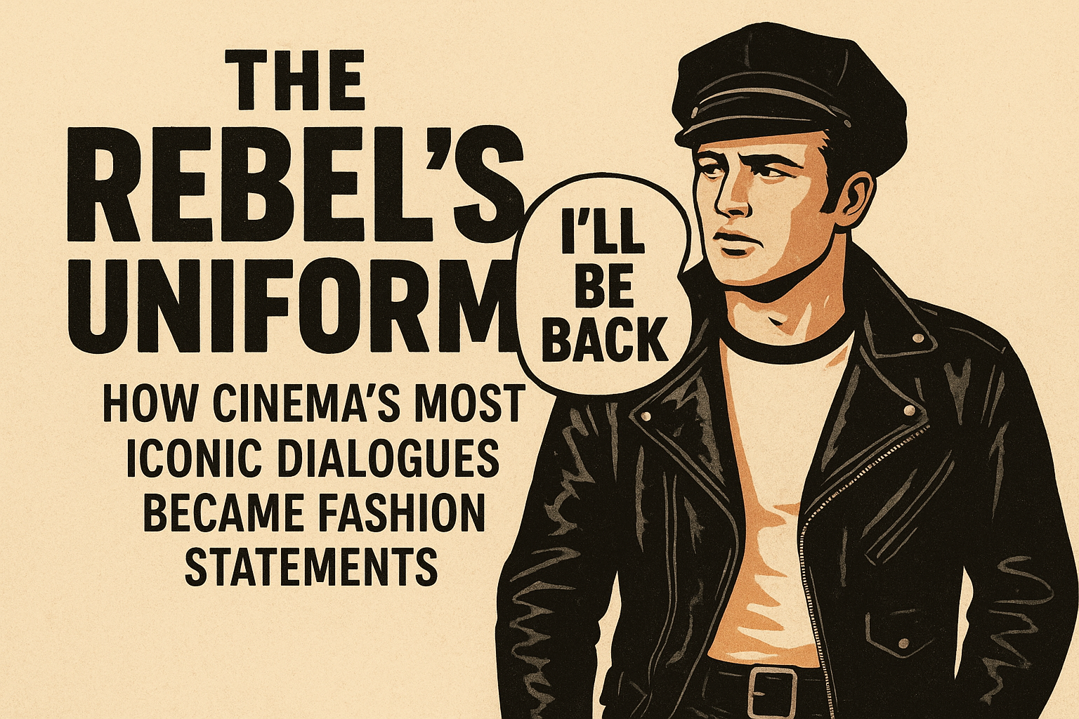 The Rebel's Uniform: How Cinema's Most Iconic Dialogues Became Fashion Statements