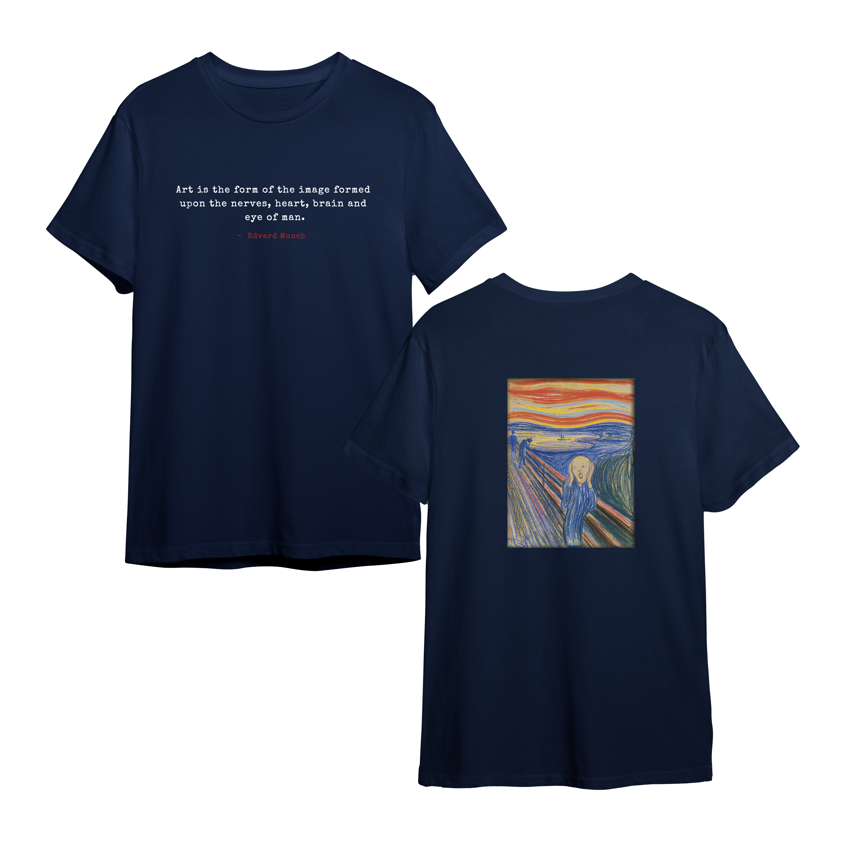 The Scream – “Art Is the Form” Tee (Edvard Munch)