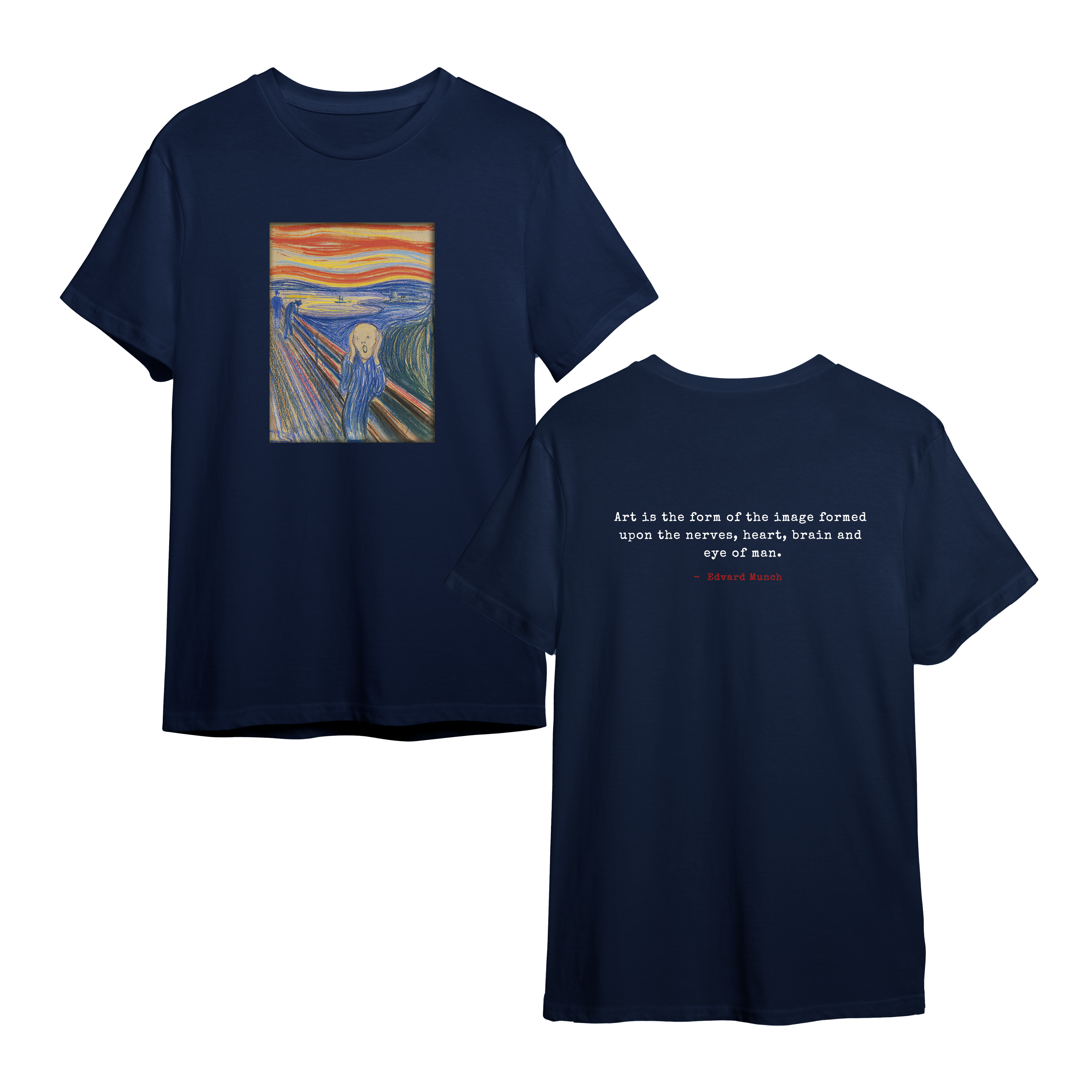 The Scream – “Art Is the Form” Tee (Edvard Munch)
