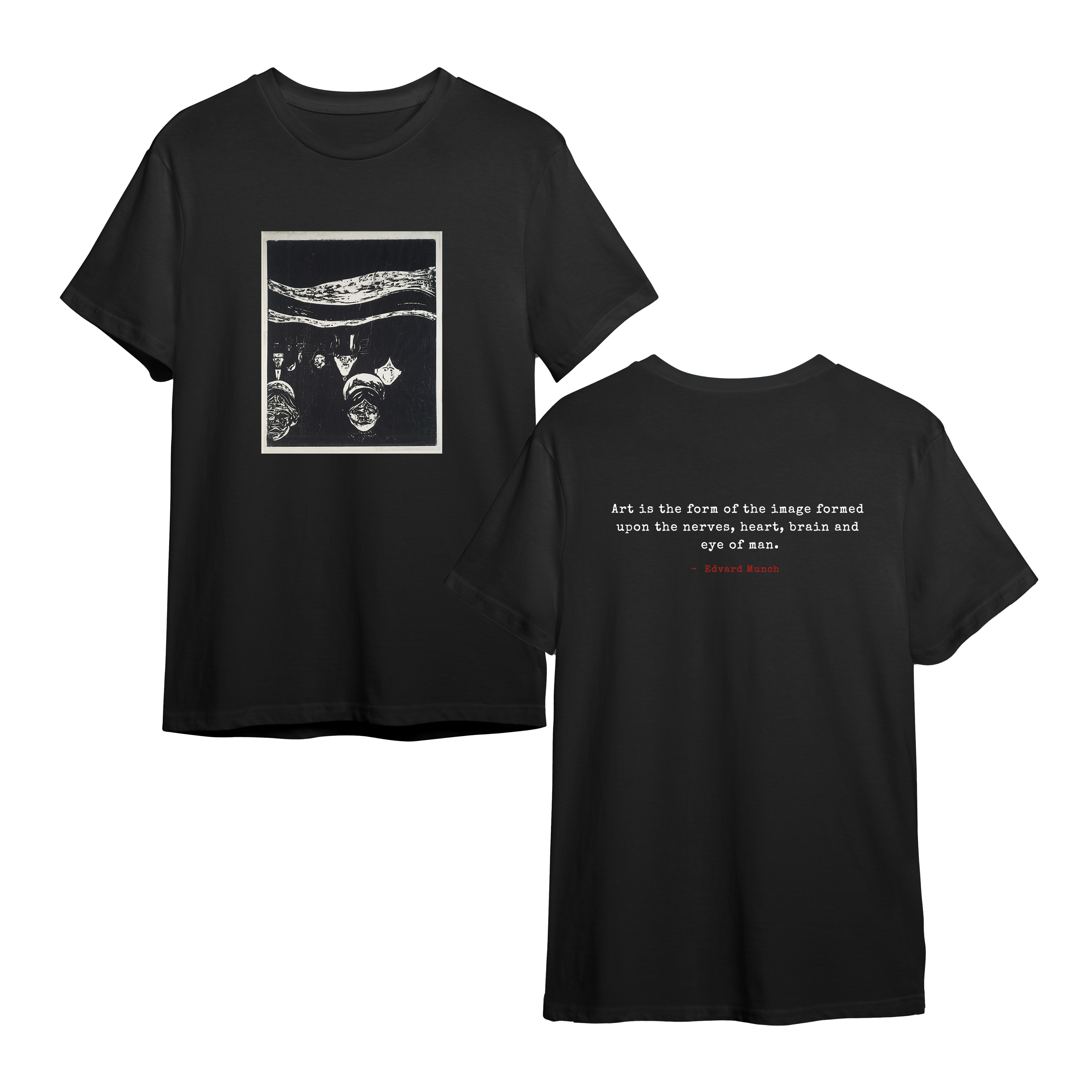 Edvard Munch – “Art Is the Form” Quote Tee