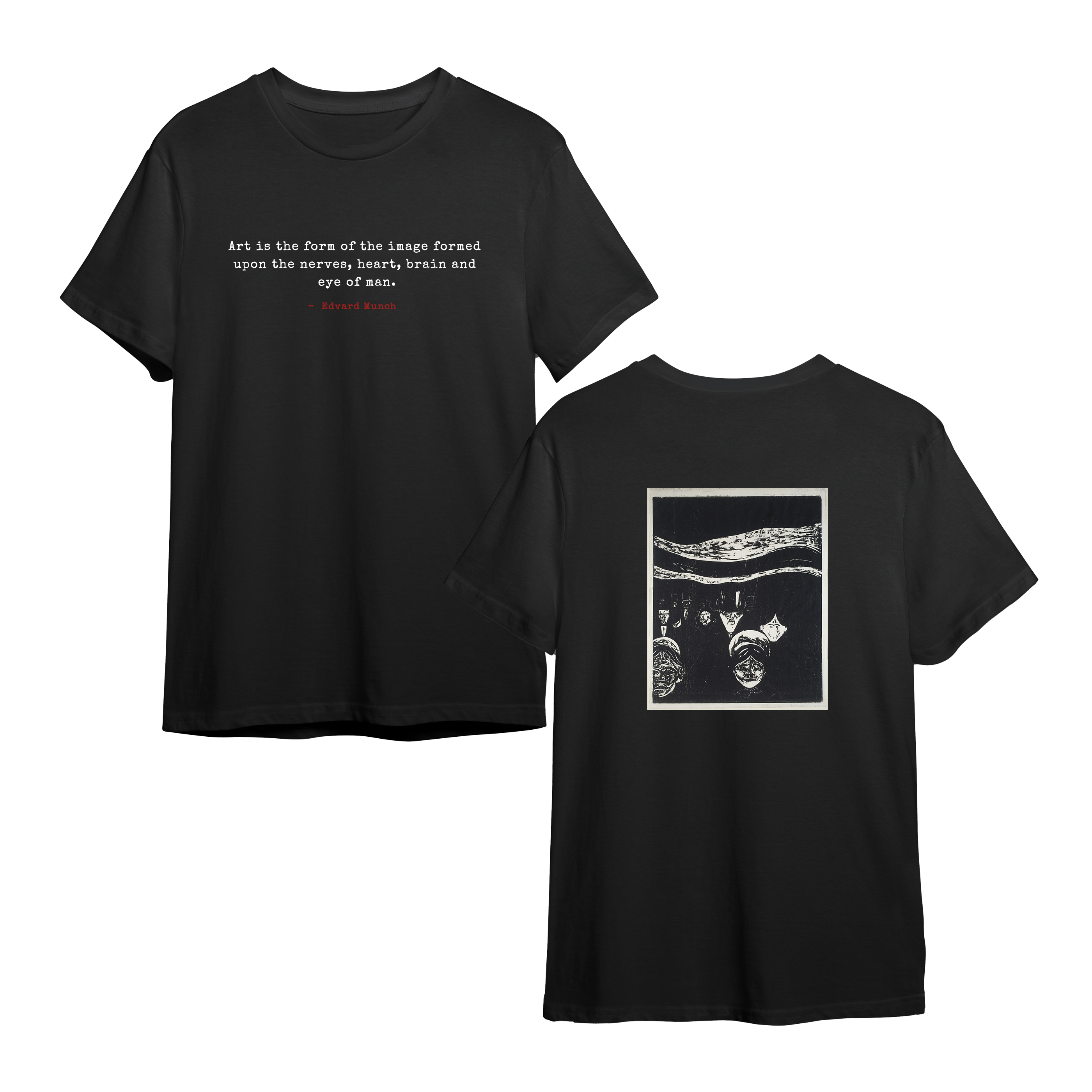 Edvard Munch – “Art Is the Form” Quote Tee
