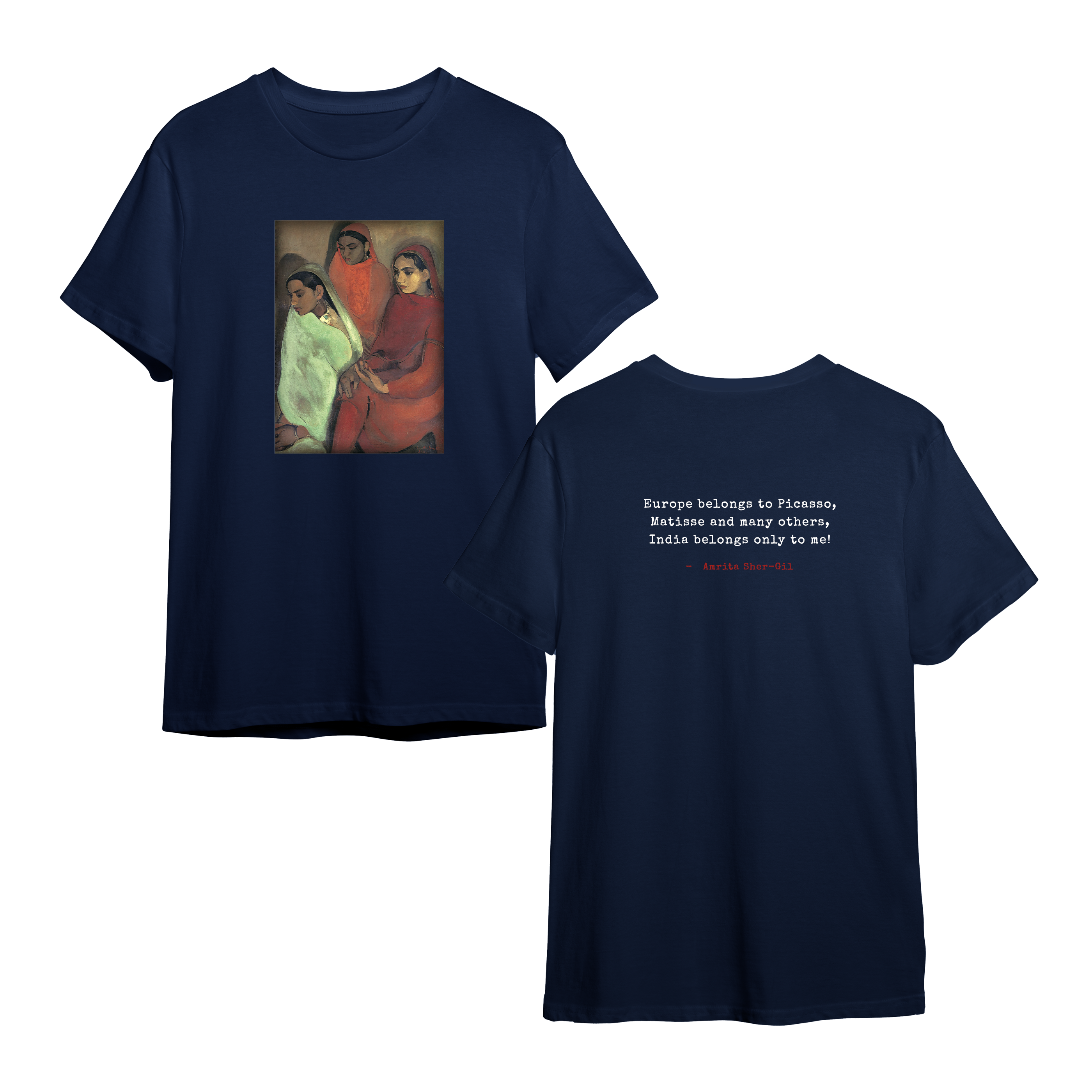 India Belongs to Me" – Amrita Sher-Gil Tribute Tee