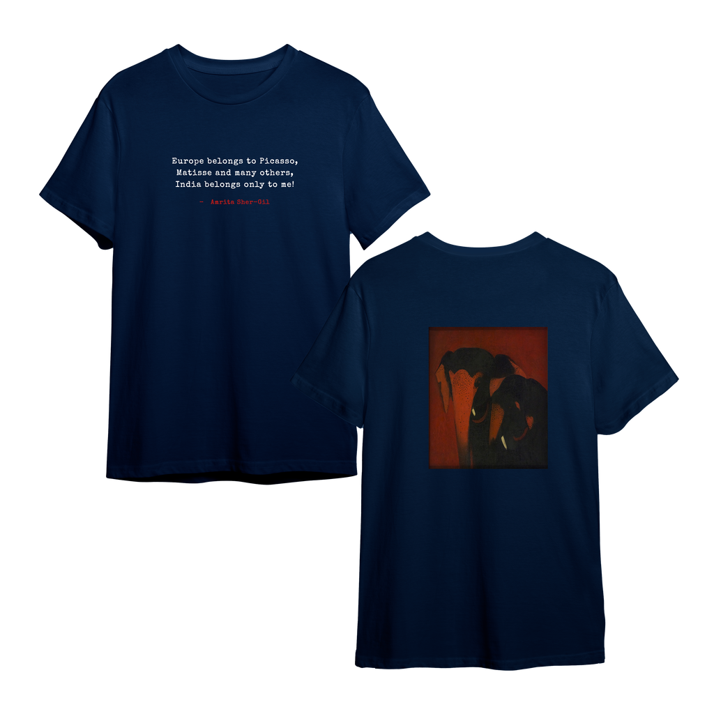 India Belongs to Me – Amrita Sher-Gil Elephant Tee