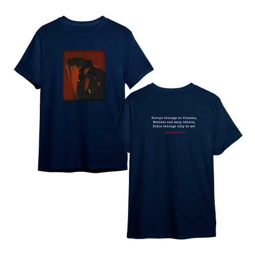 India Belongs to Me – Amrita Sher-Gil Elephant Tee