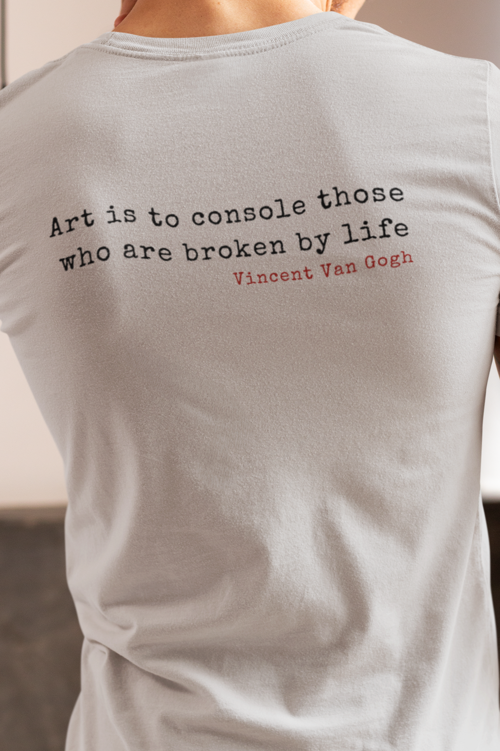 Skeleton with Cigarette – “Art is to Console” Tee