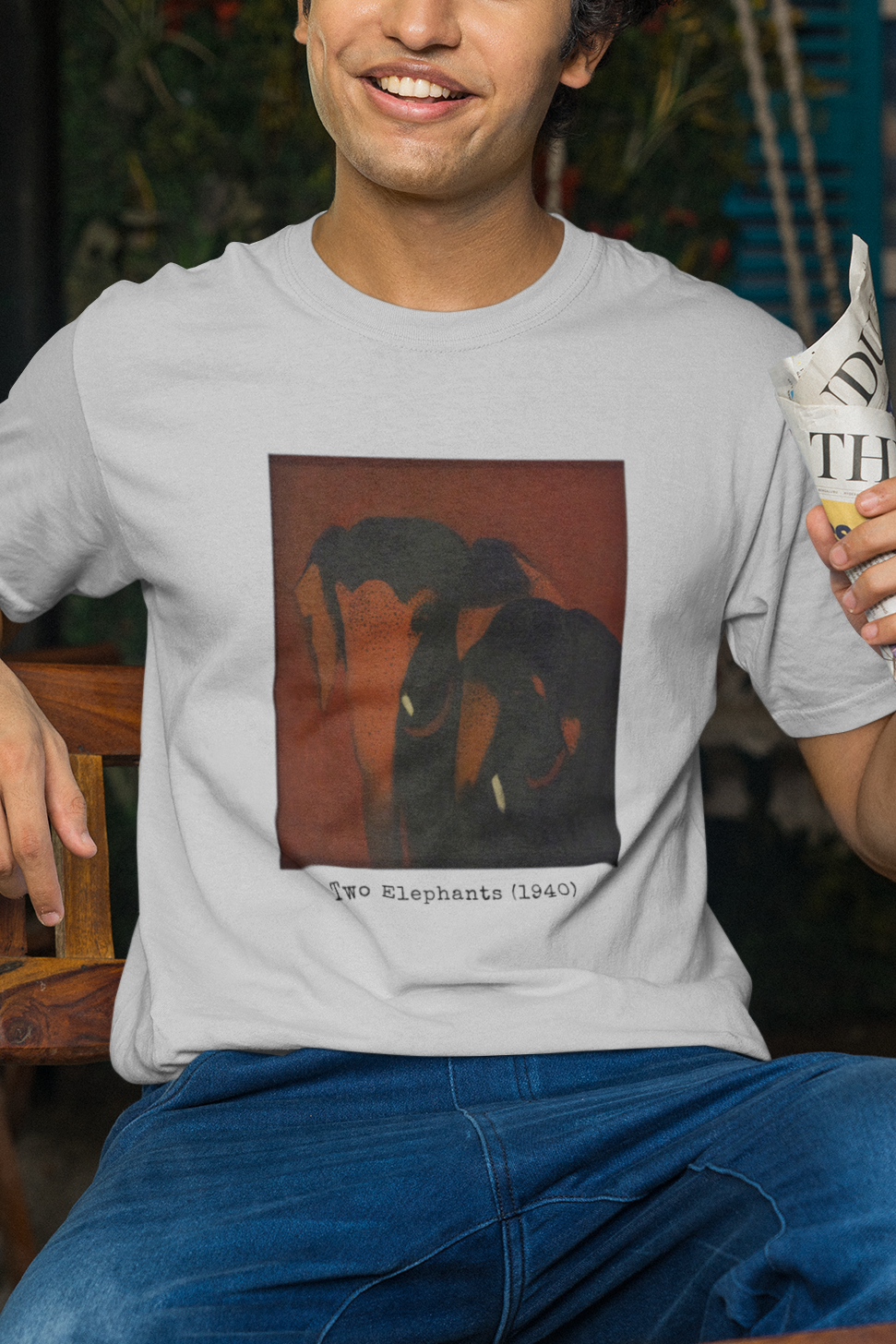 Two Elephants– Amrita Sher-Gil Tee