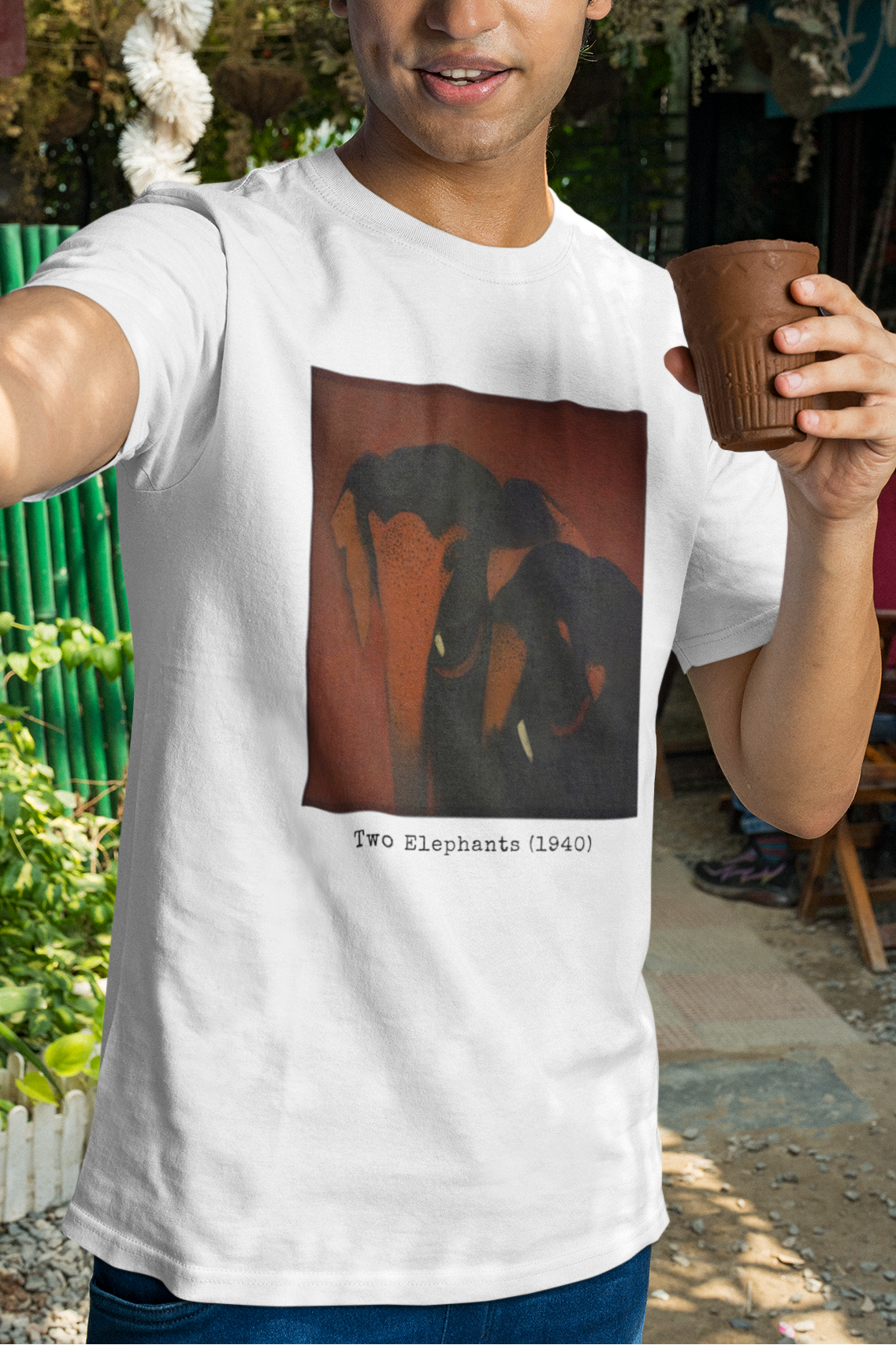 Two Elephants– Amrita Sher-Gil Tee